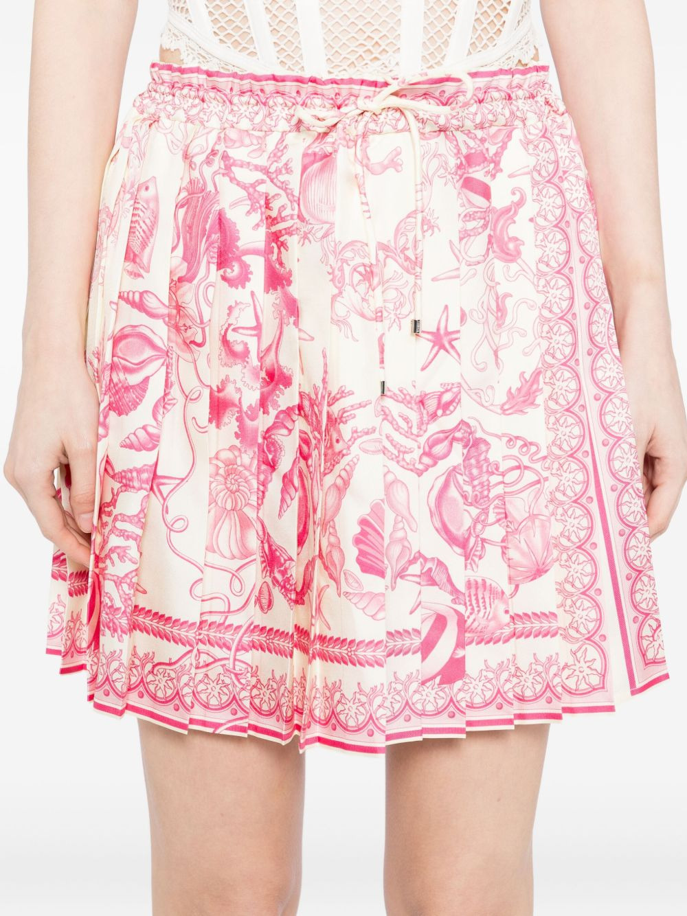 graphic-print skirt - 5