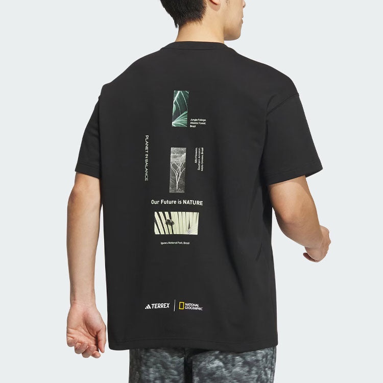 adidas National Geographic AEROREADY Graphic Tee 'Black' IS9515 - 4