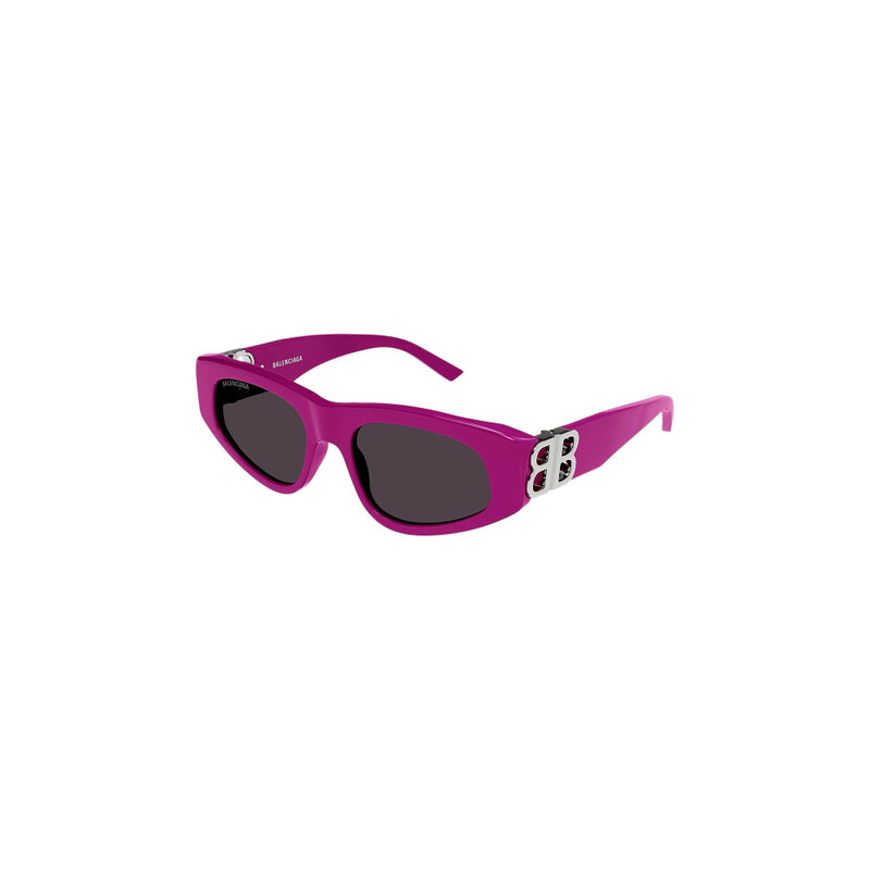 BALENCIAGA Balenciaga Cat Eye Sunglasses 'Fuchsia/Silver/Grey' outlook