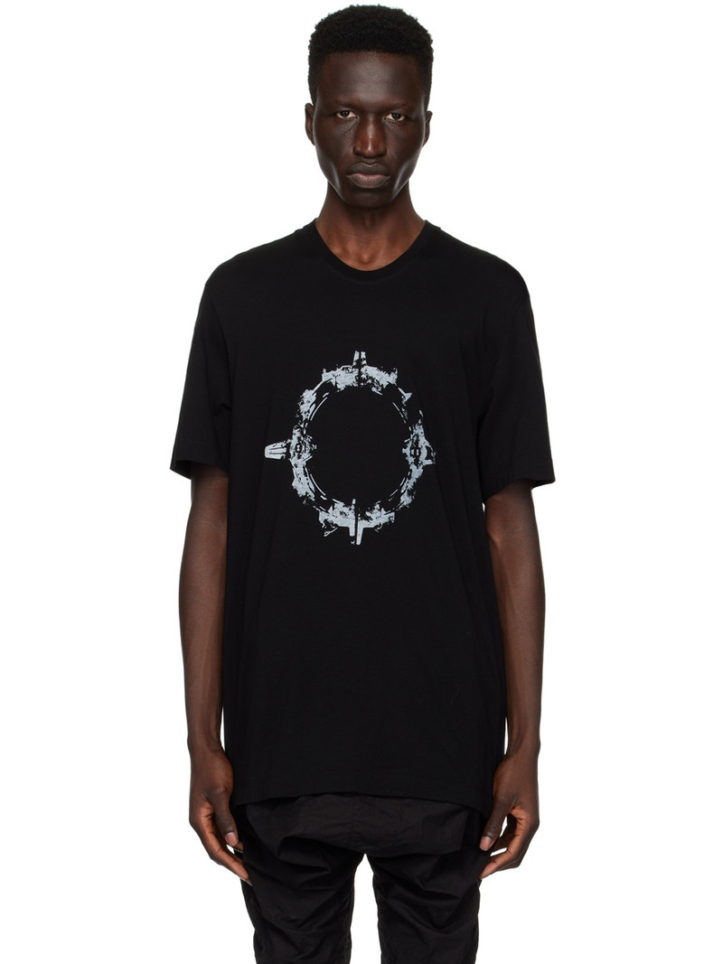 Black Print T-Shirt - 1