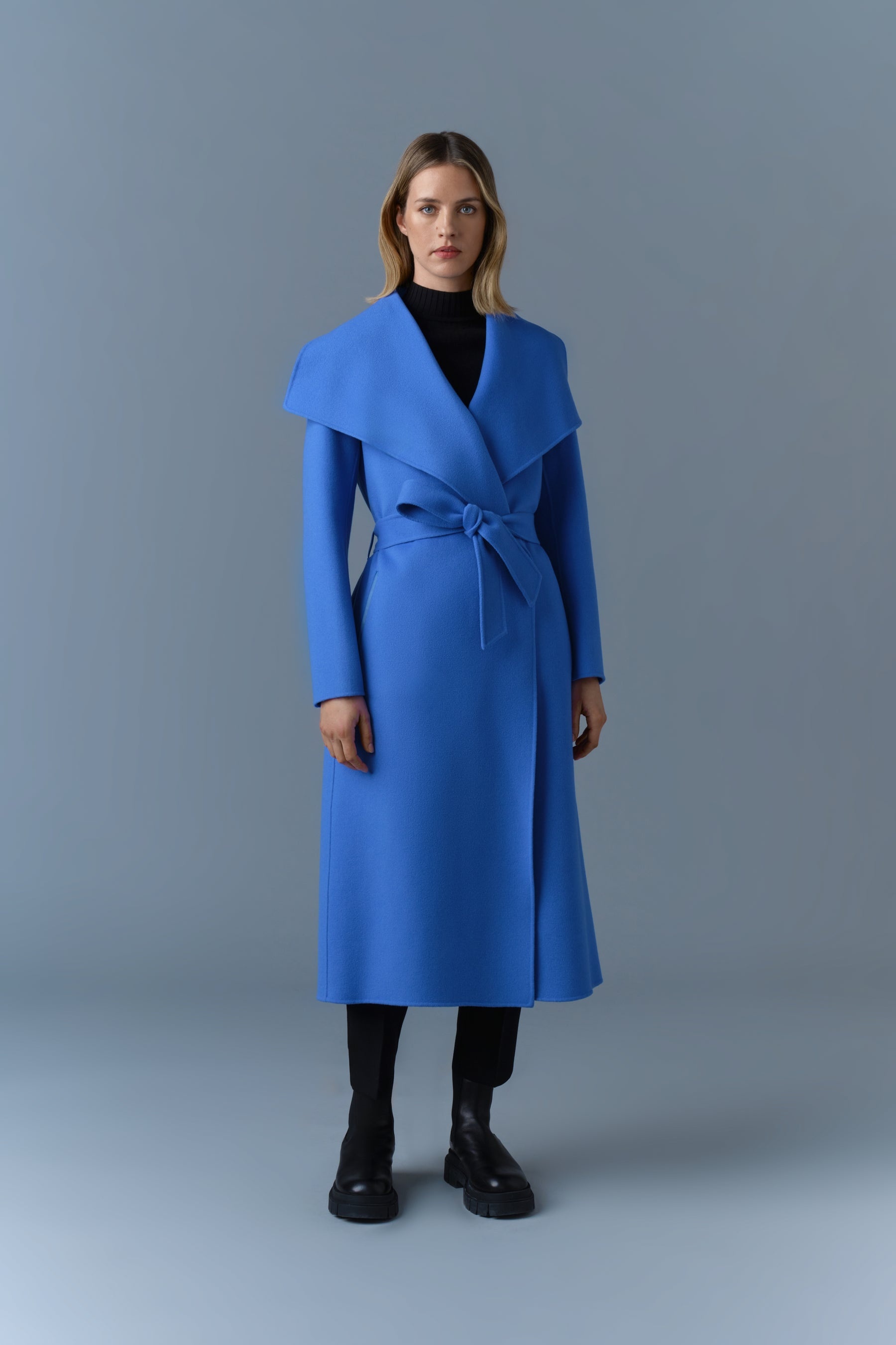 MAI-CN Double-face wool wrap coat - 2