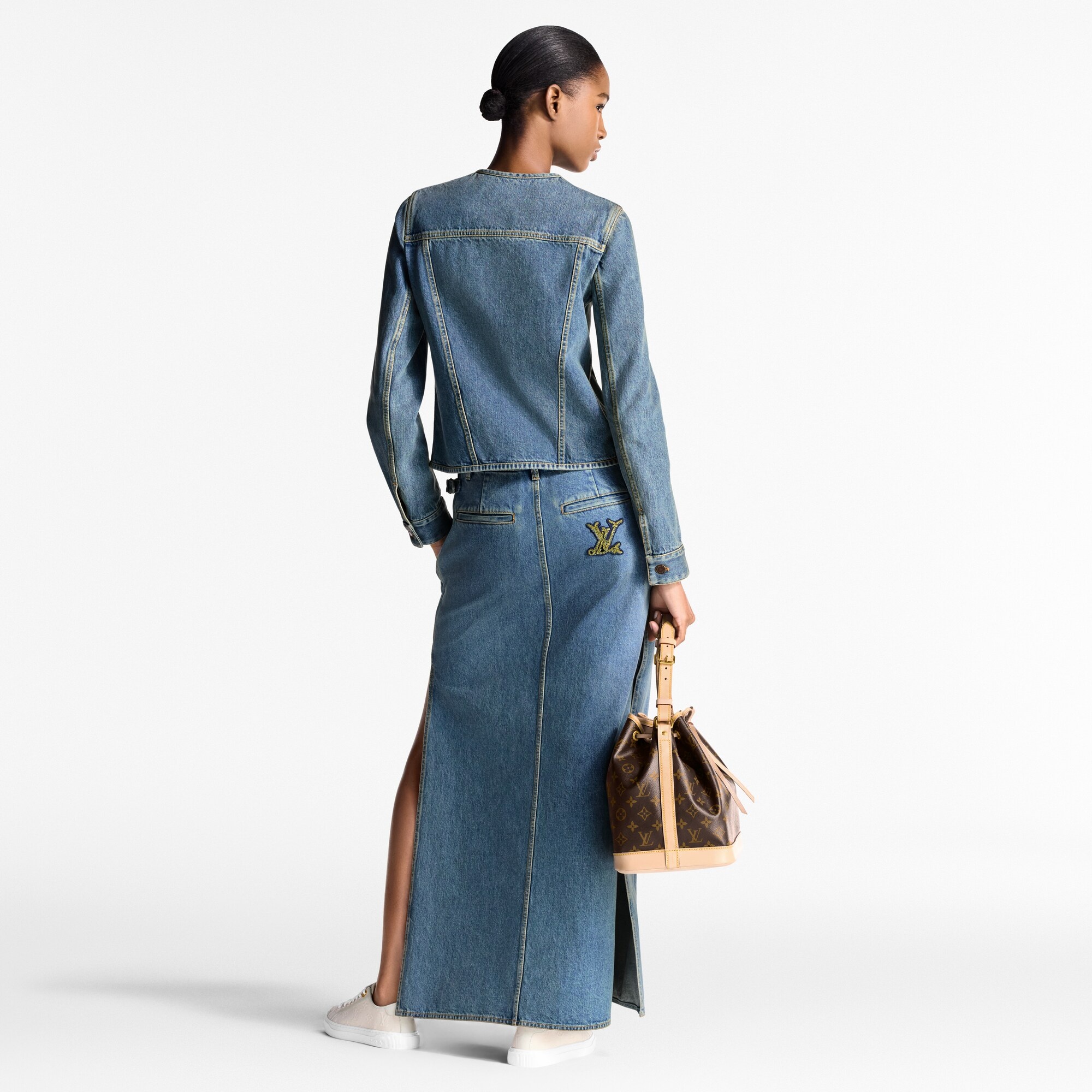 Denim Fitted Jacket - 3