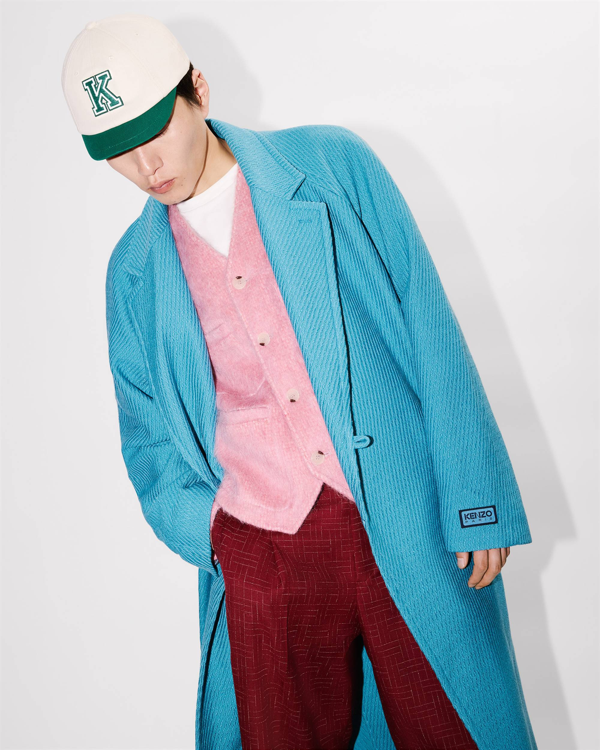Wrap coat in mixed virgin wool - 6