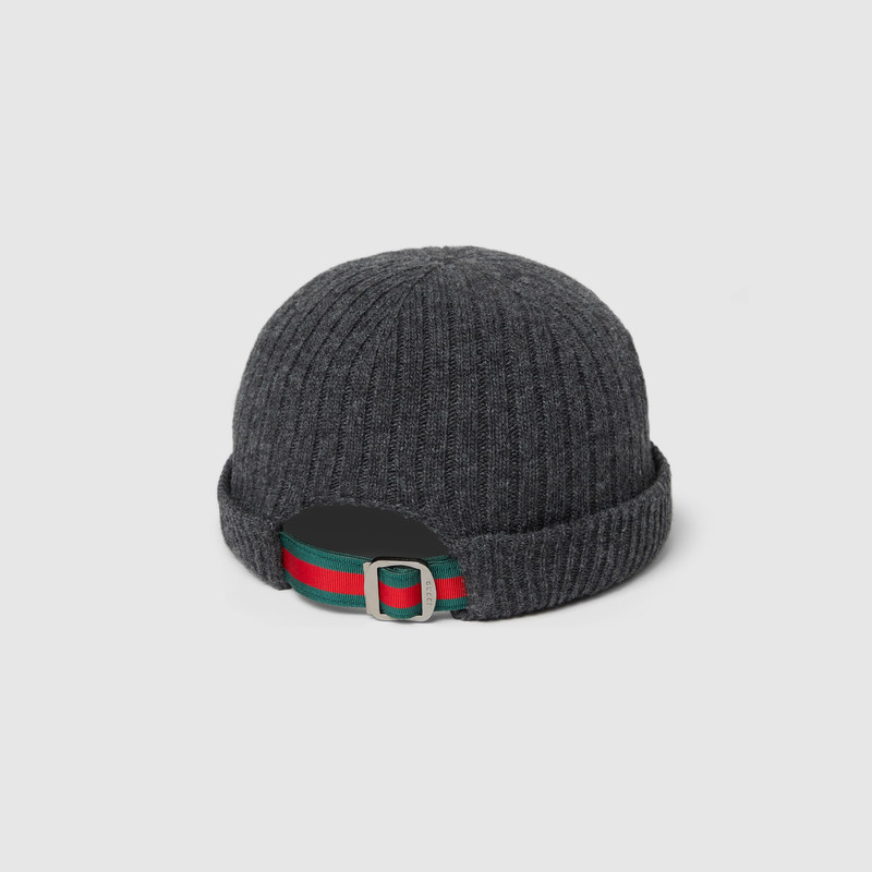Rib knit wool hat 5