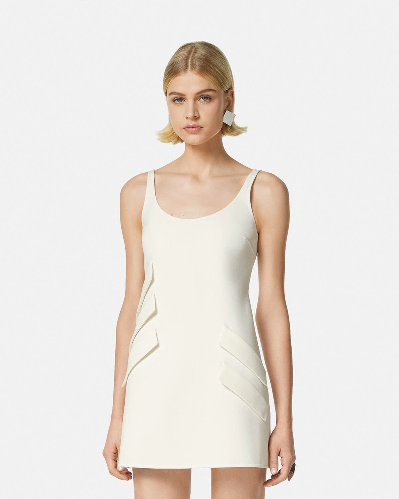 Wool-Blend Shift Mini Dress 4