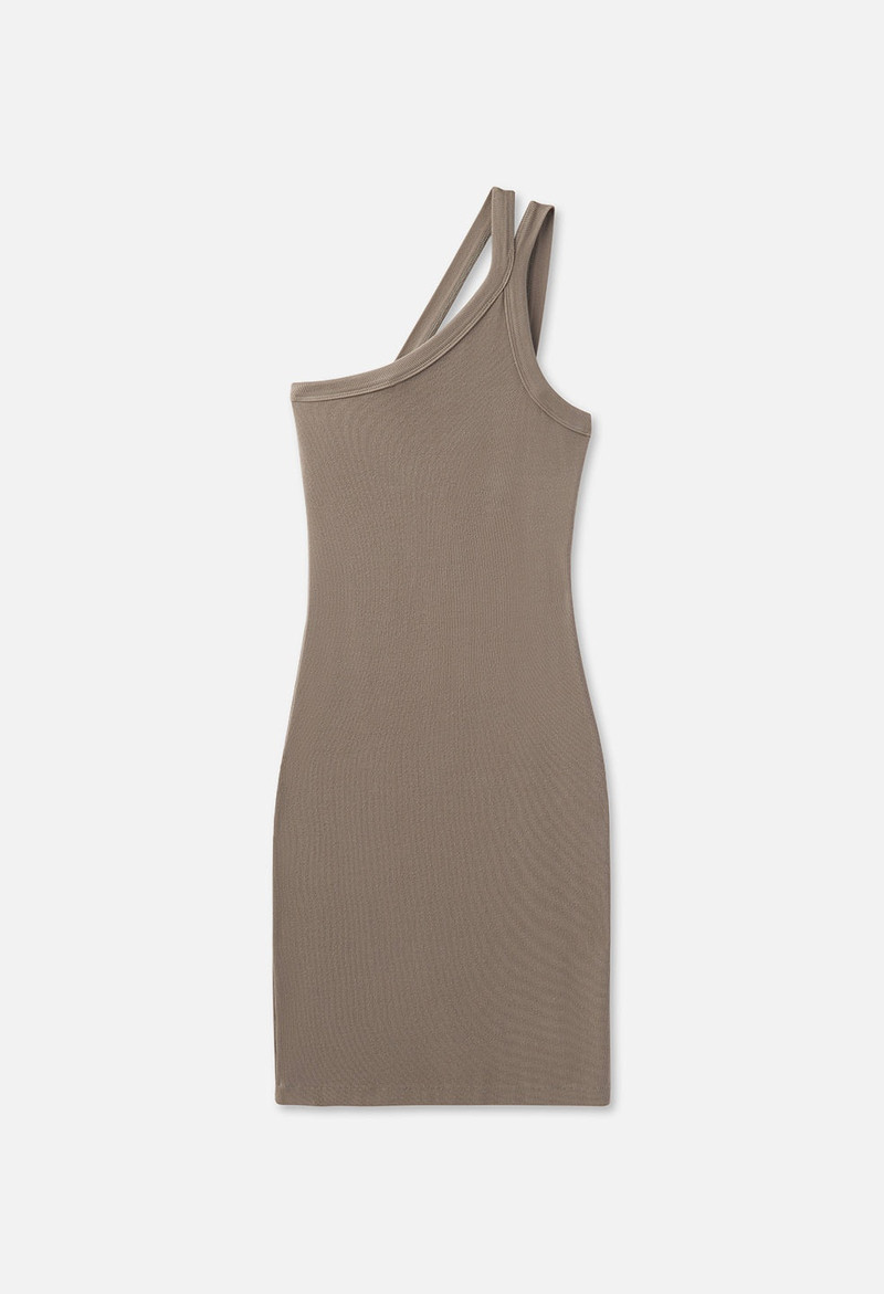 GEMINI RIB ASYM DRESS 1