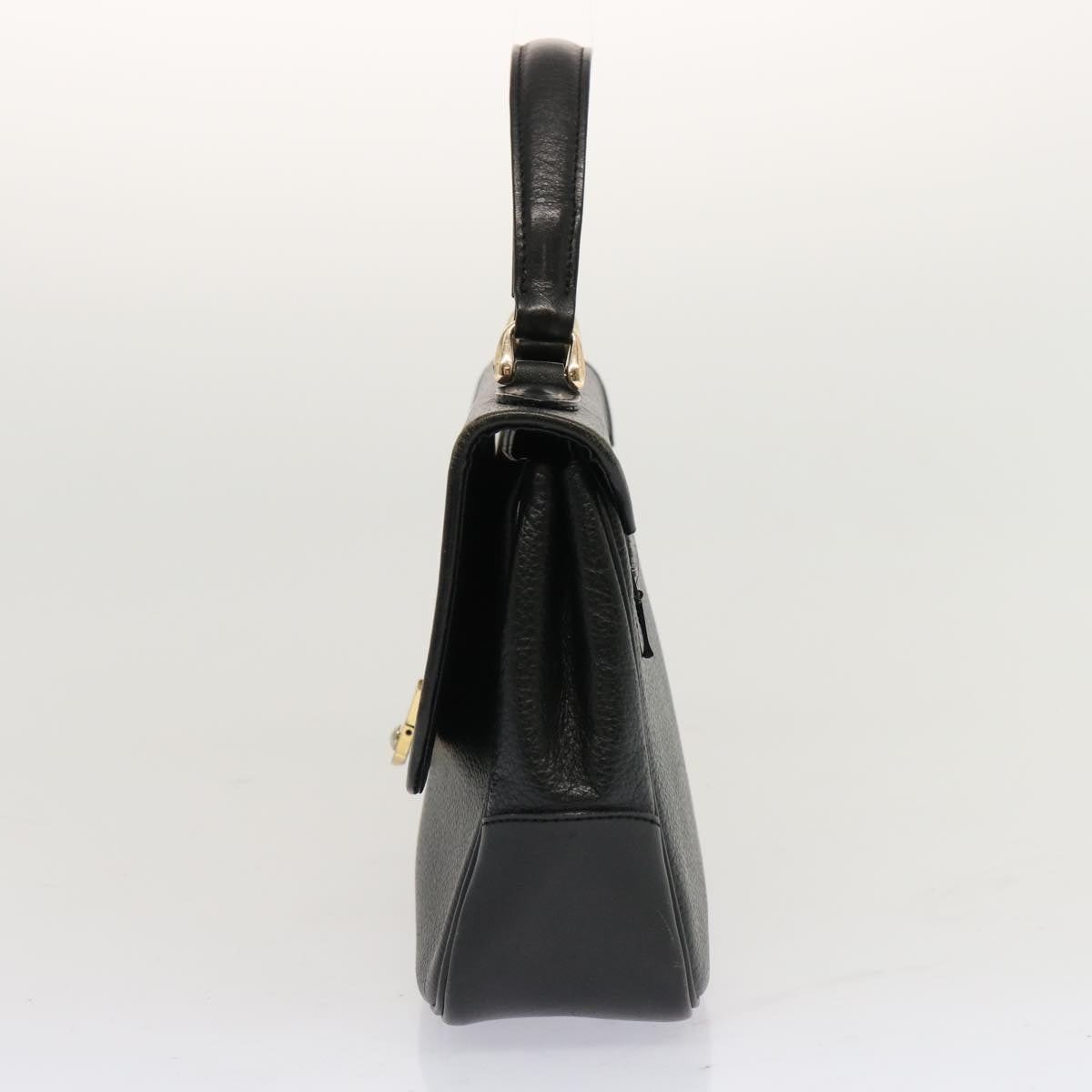 Burberry Hand Bag Leather Black - 3