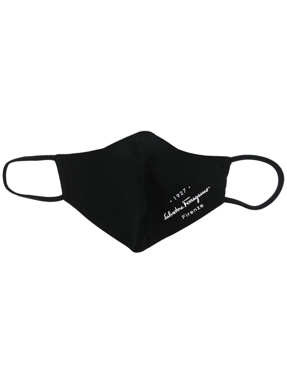 logo-print face mask - 1