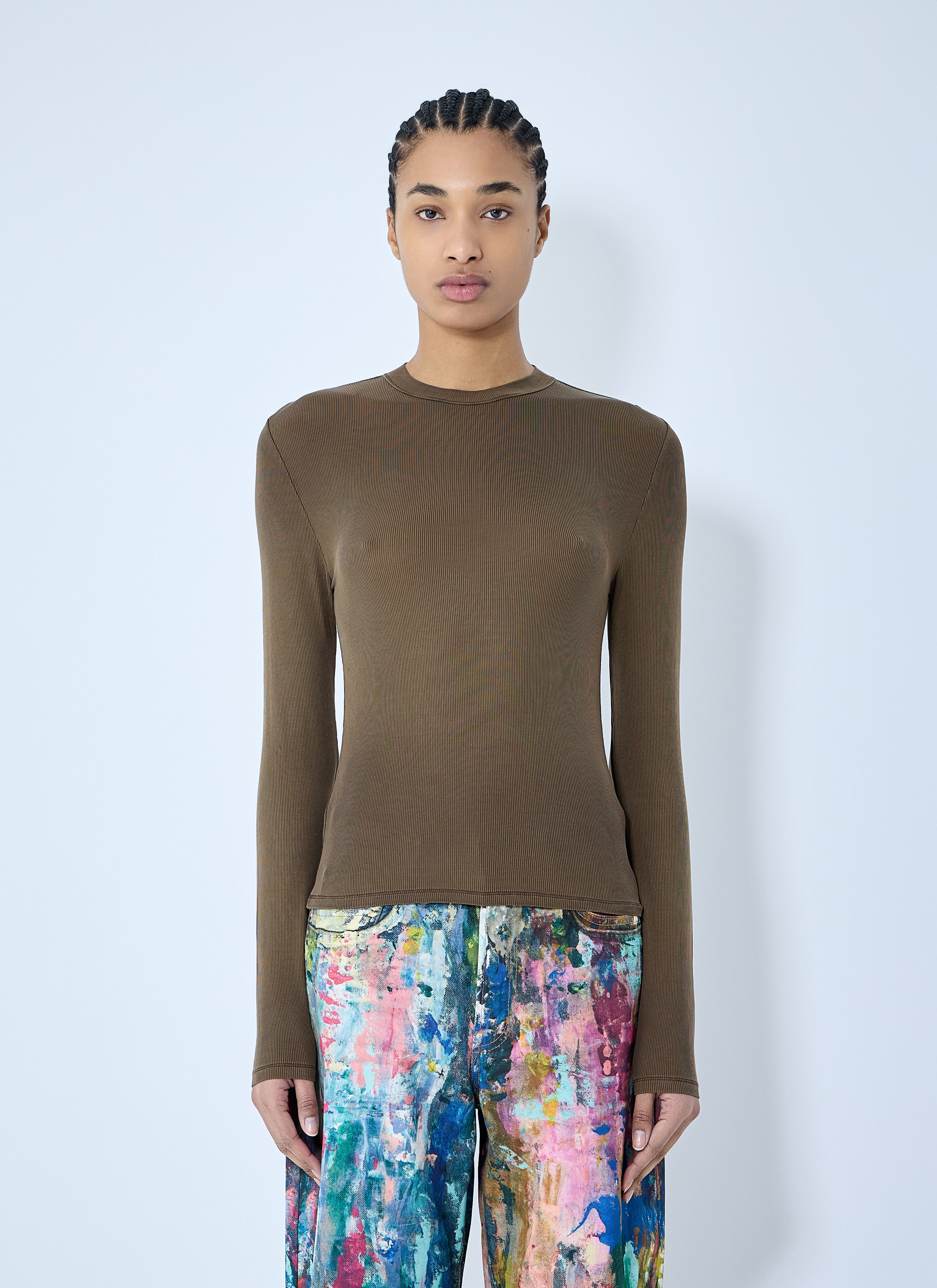 Slinky Rib T-Shirt - 1