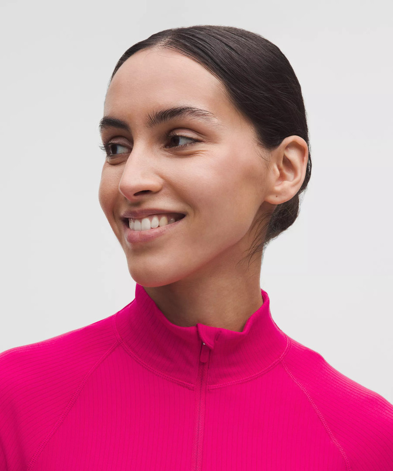 It's Rulu Ribbed Cropped Half Zip *Updated 4