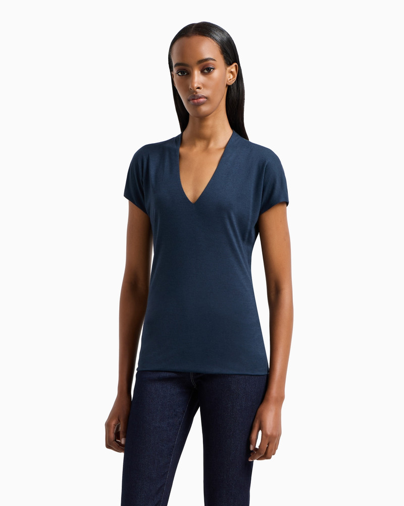 GIORGIO ARMANI V-neck top outlook