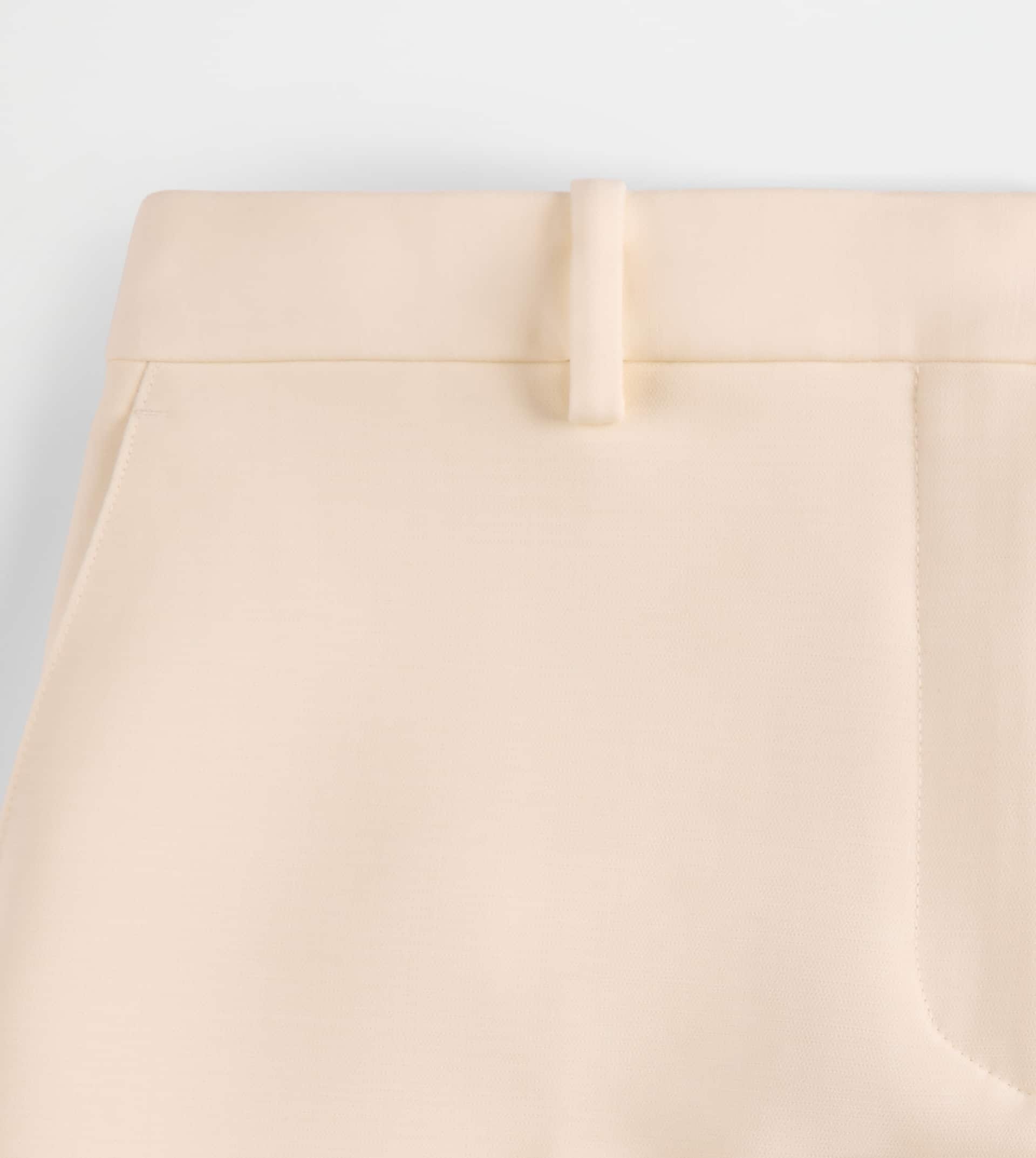 PANTS IN WOOL - WHITE - 6