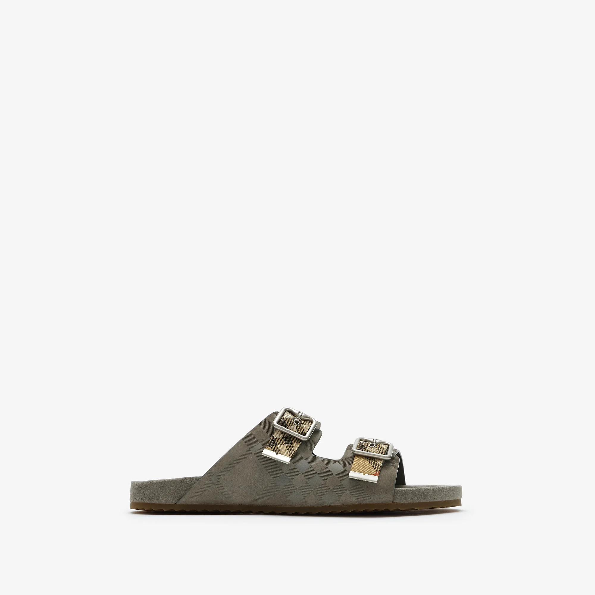 Check Suede Urchin Sandals - 1