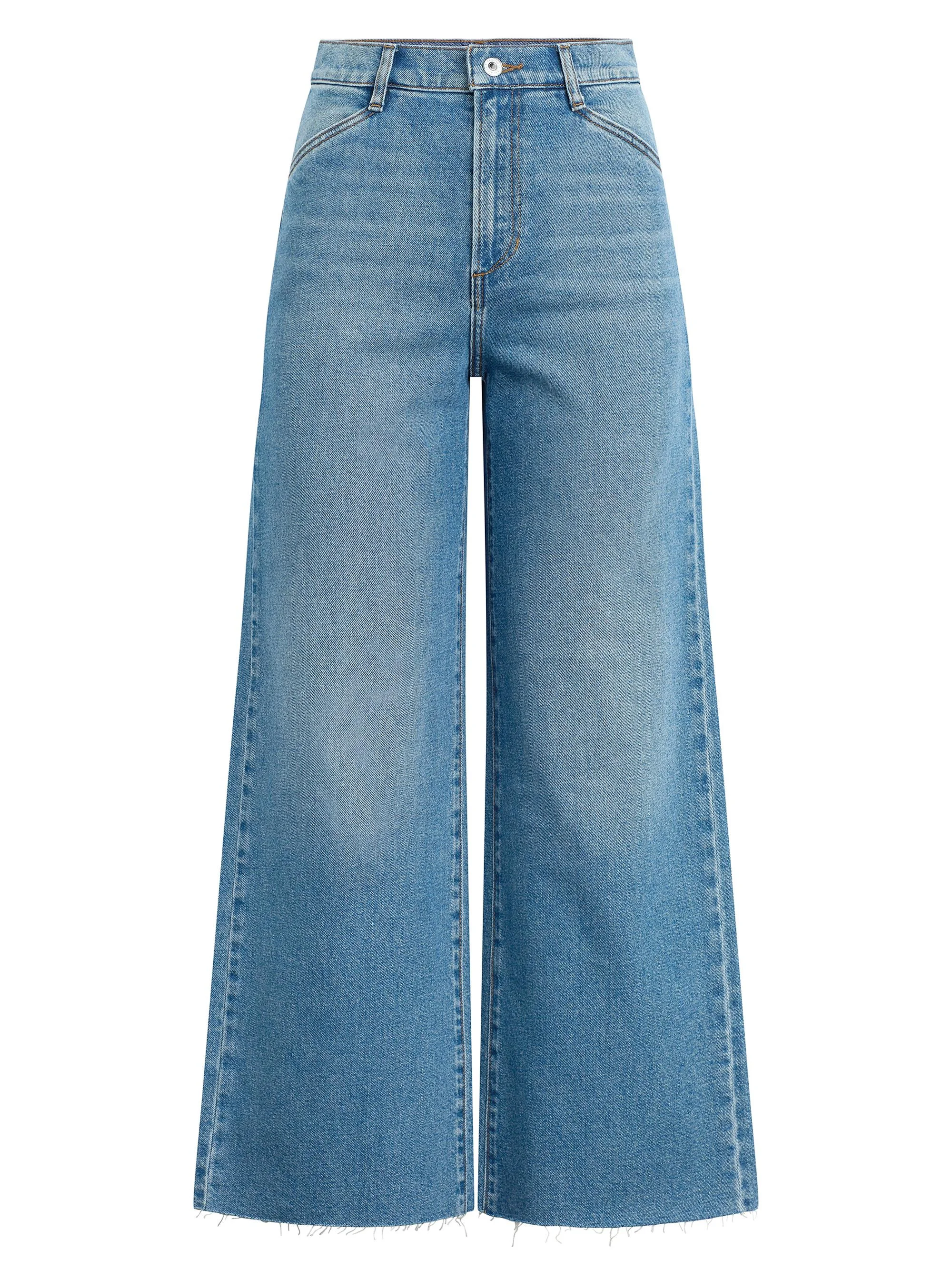 Women's The Mischa Shortie High-Rise Wide-Leg Ankle Jeans - Rio - 1