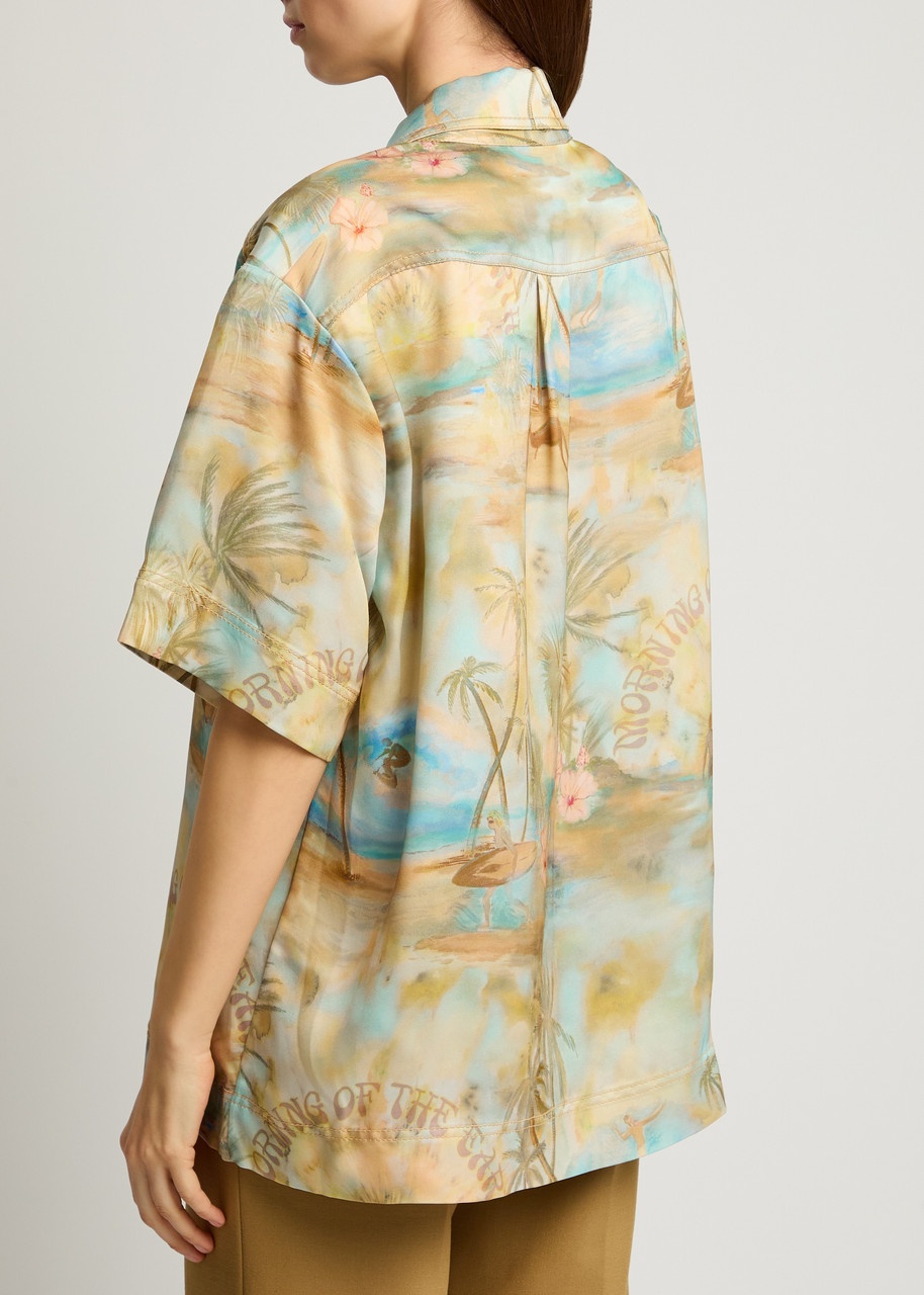 Zimmermann Illuminate Printed Crepe Shirt - 3