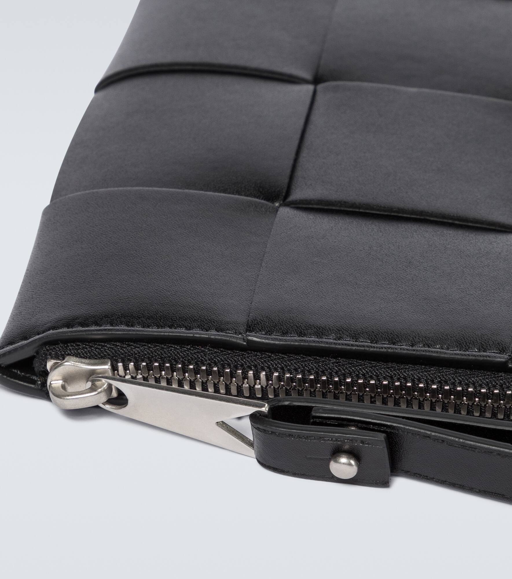 Intreccio leather pouch - 6