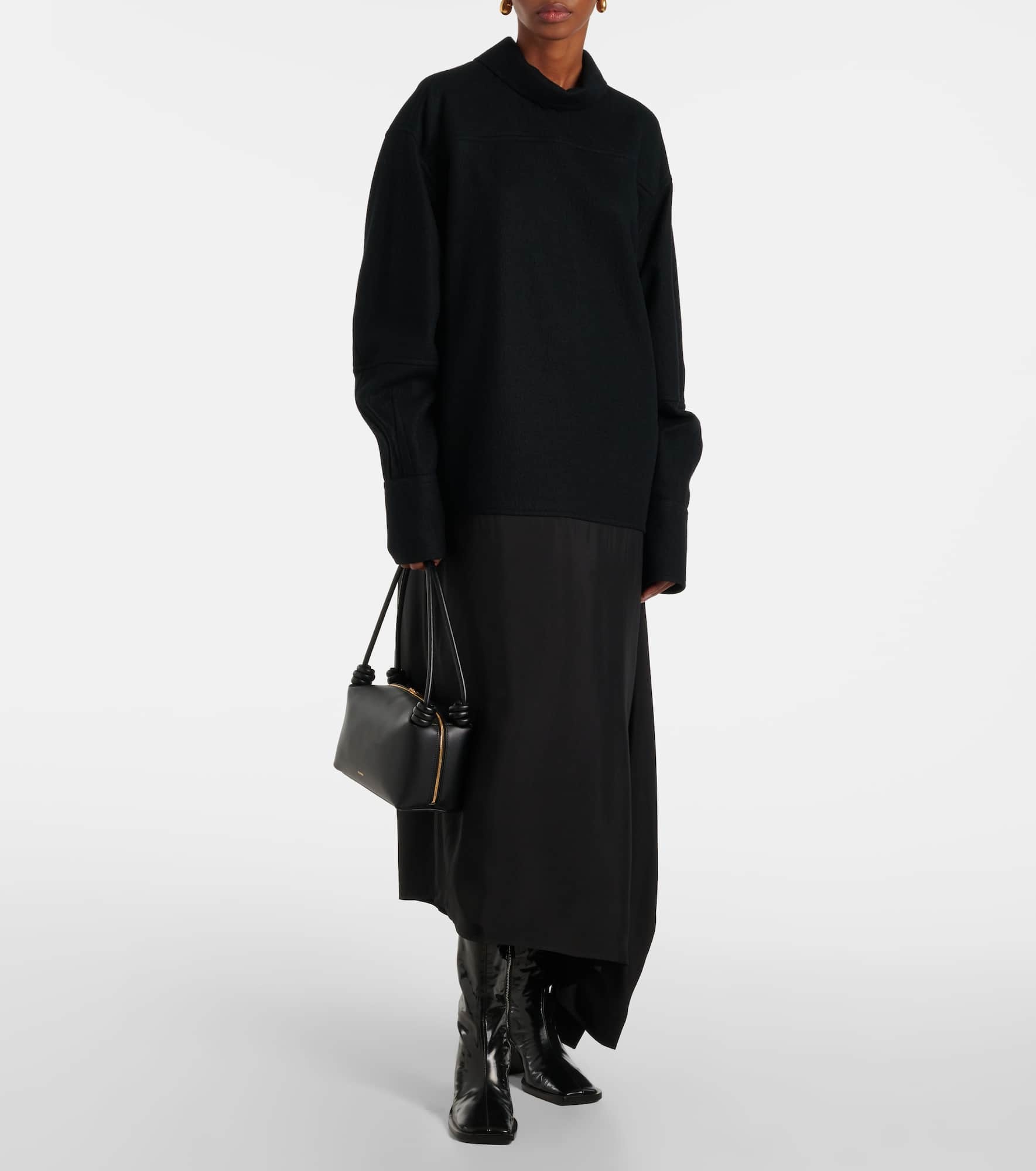 Convertible wool midi dress - 2