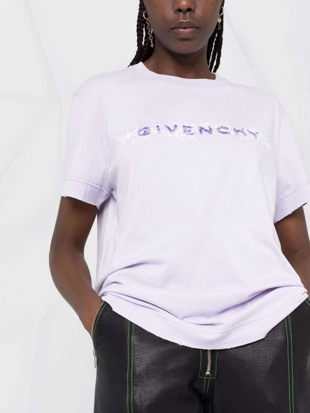 Givenchy logo-print cotton T-shirt | farfetch | REVERSIBLE
