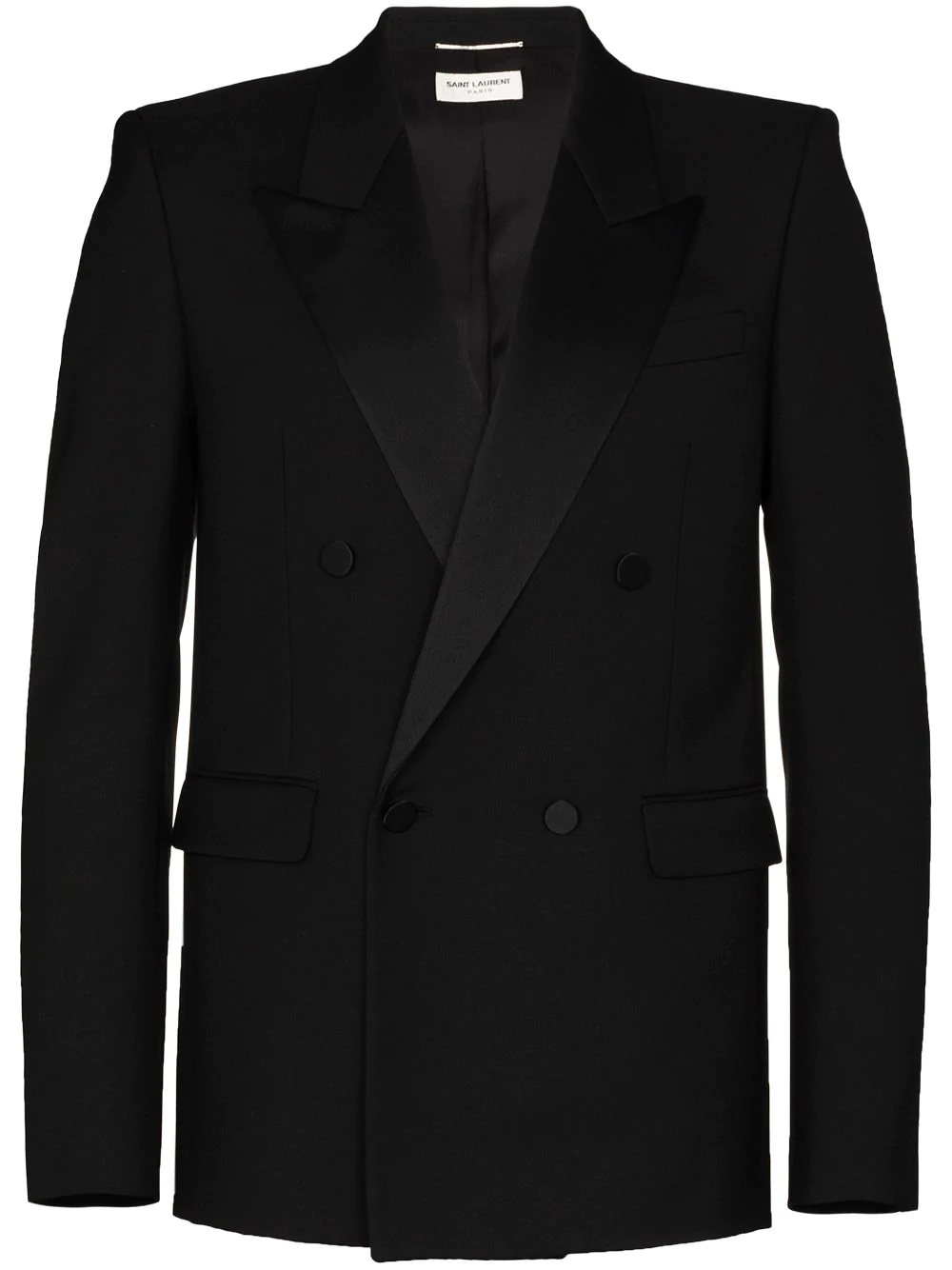 double-breasted smoking jacket - 1