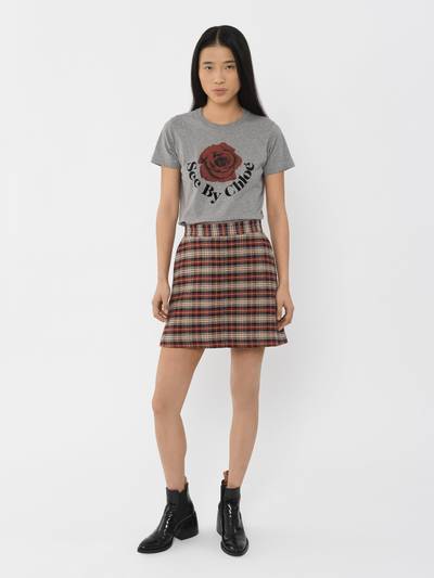 See by Chloé CHECKED MINI SKIRT outlook