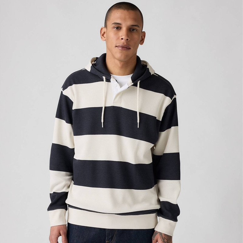 Levi's THERMAL RUGBY HOODIE SWEATSHIRT outlook