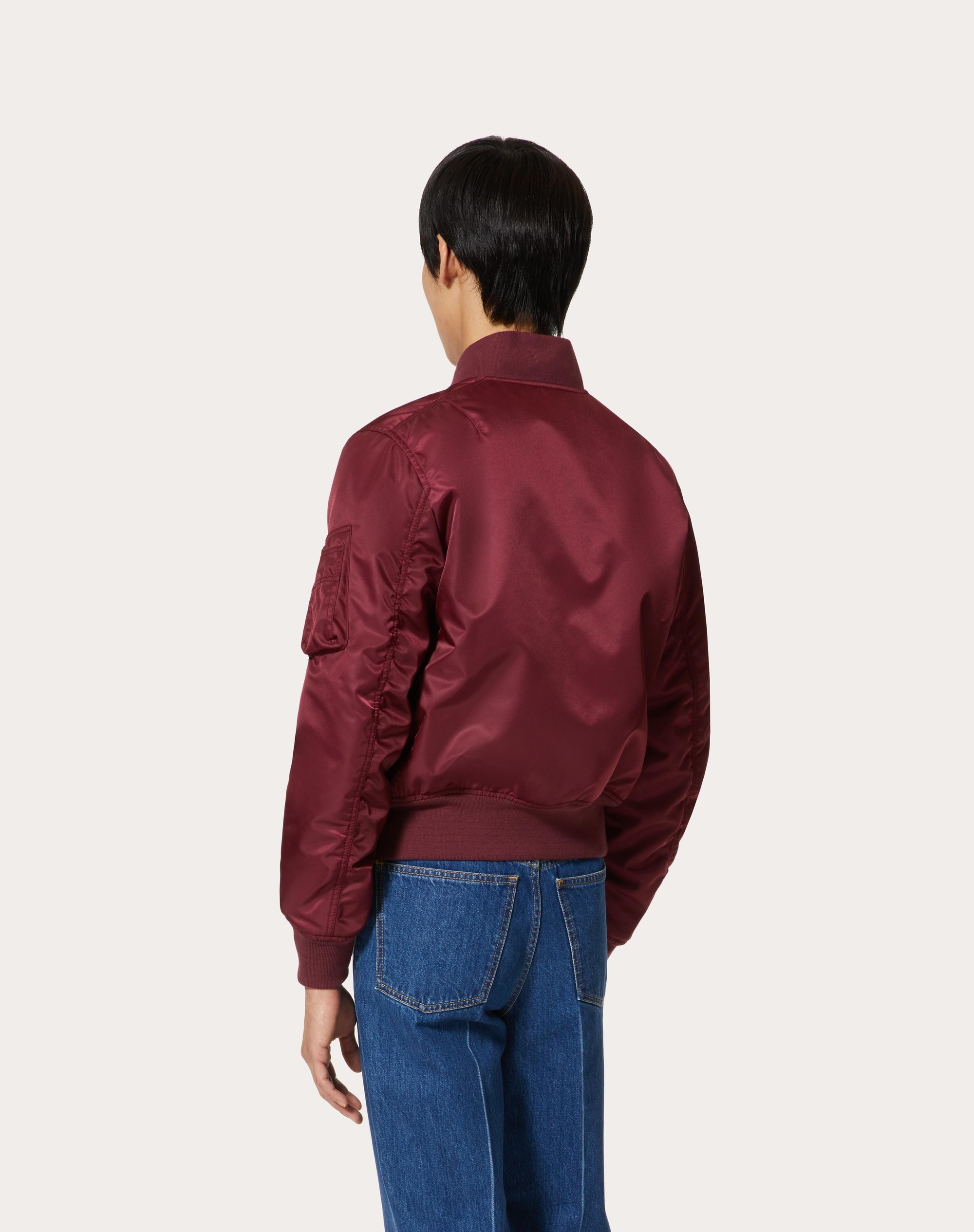VALENTINO PRINT REVERSIBLE NYLON BOMBER JACKET - 4