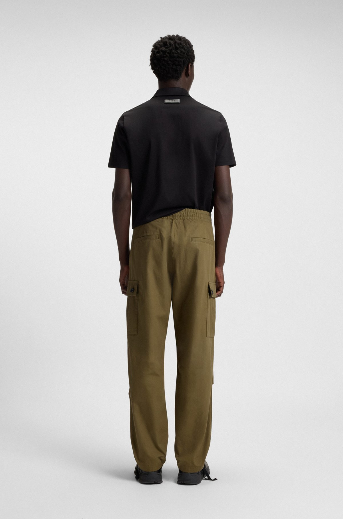 REGULAR-FIT CARGO TROUSERS IN RIPSTOP COTTON - 4