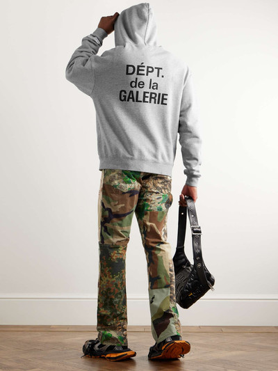 GALLERY DEPT. Logo-Print Cotton-Blend Jersey Zip-Up Hoodie outlook
