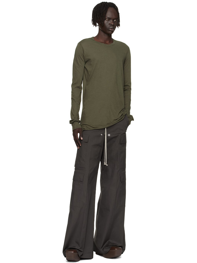 Rick Owens Khaki Concordians Basic LS T-shirt outlook