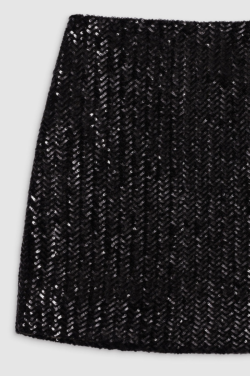 Tierra Skirt - Black Sequin 4