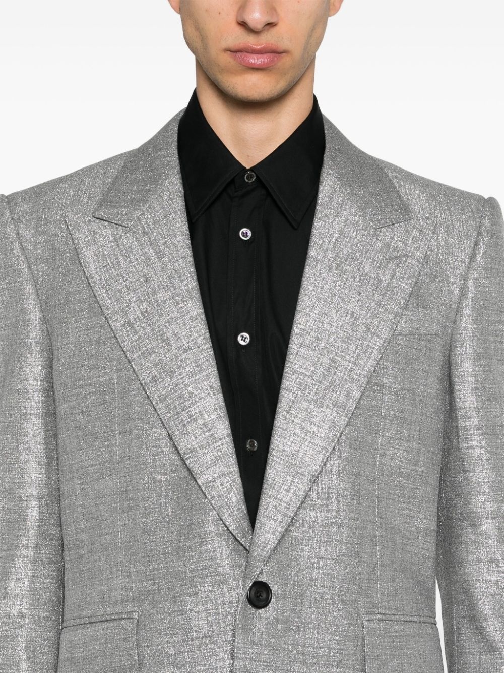 single-breasted blazer - 5