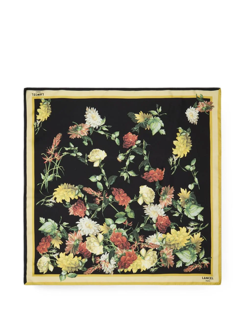 floral-print scarf - 1