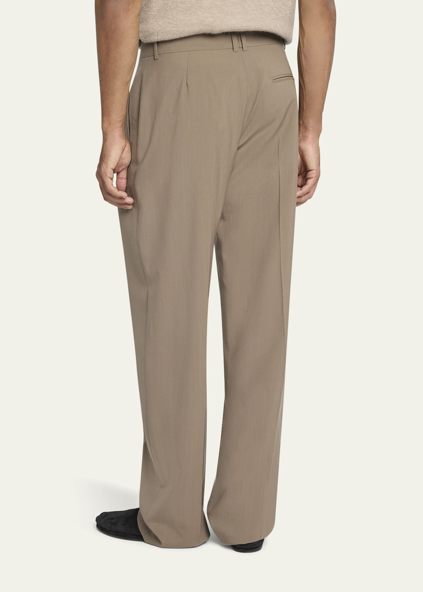 Men's Mikeno Pleated Wool Pants - 3