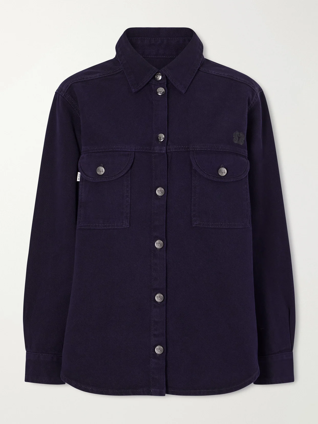 Berber Embroidered Denim Shirt - 1