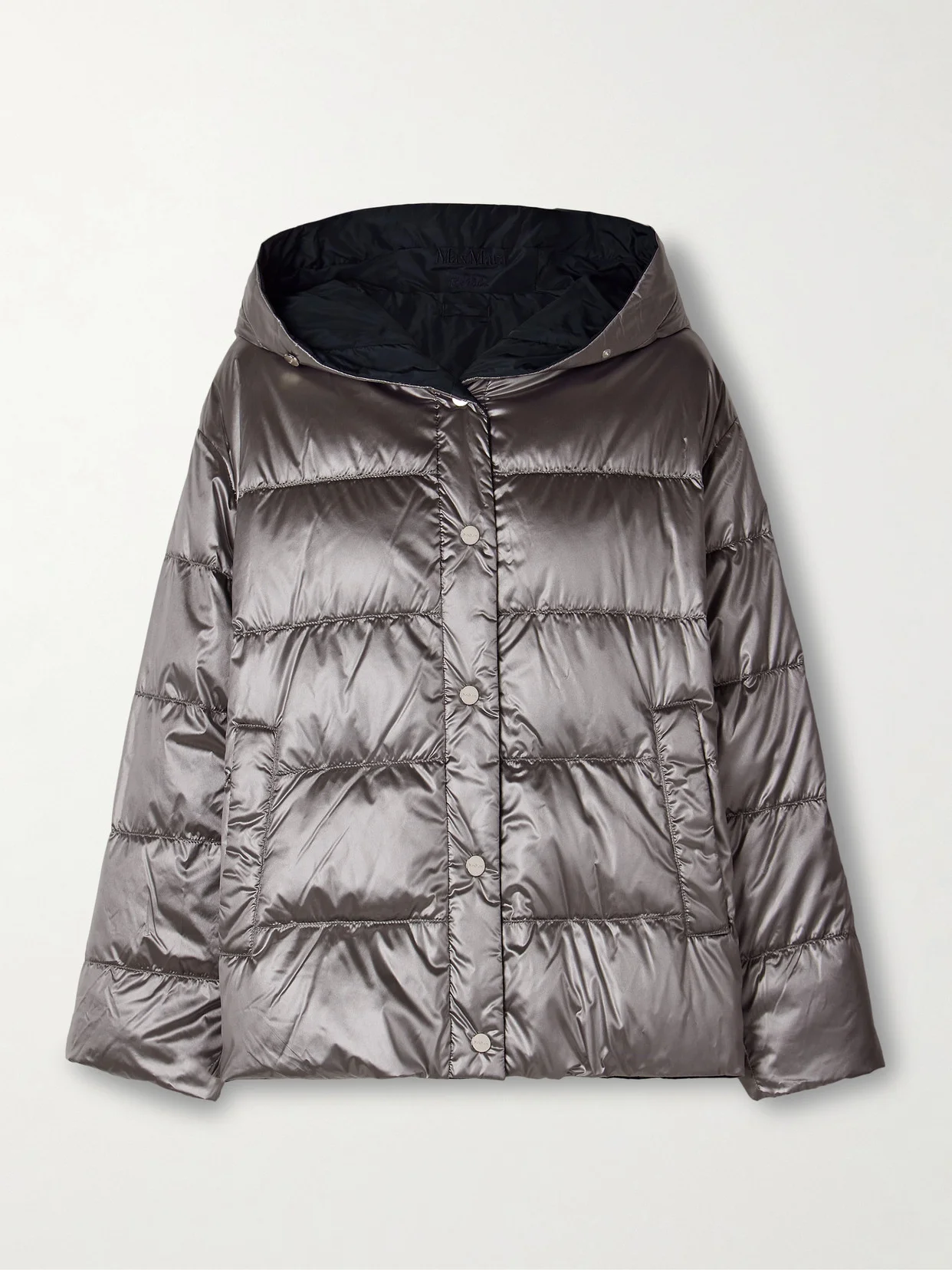 Nico Reversible Hooded Padded Quilted Shell Down Coat - 1
