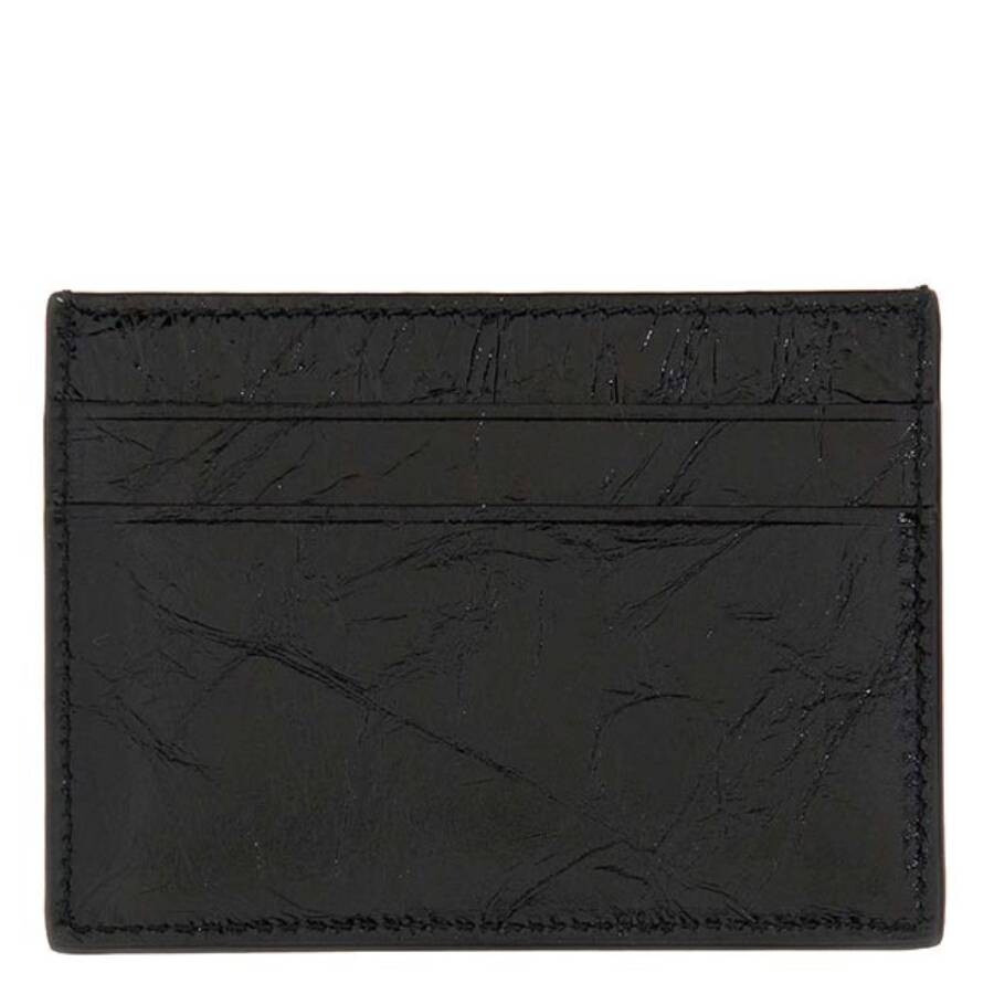 Balenciaga Crush Leather Card Holder - 2