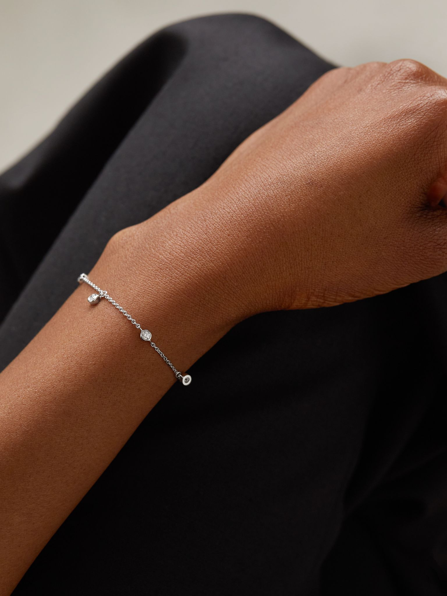 My First De Beers Clea 18-karat white gold diamond bracelet Gold - 2