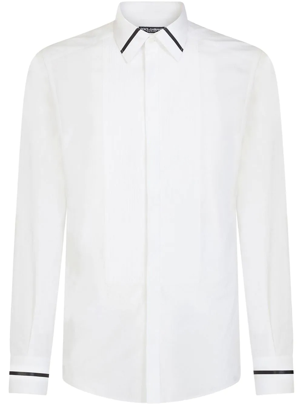 tuxedo style buttoned shirt - 1