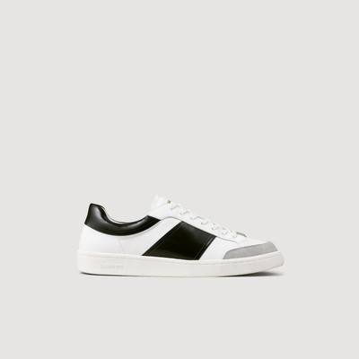 Sandro MID-TOP LEATHER TRAINERS outlook