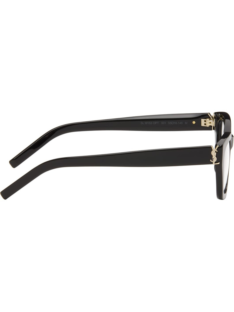 SAINT LAURENT Black SL M153 Medium Monogram Hinge Glasses outlook