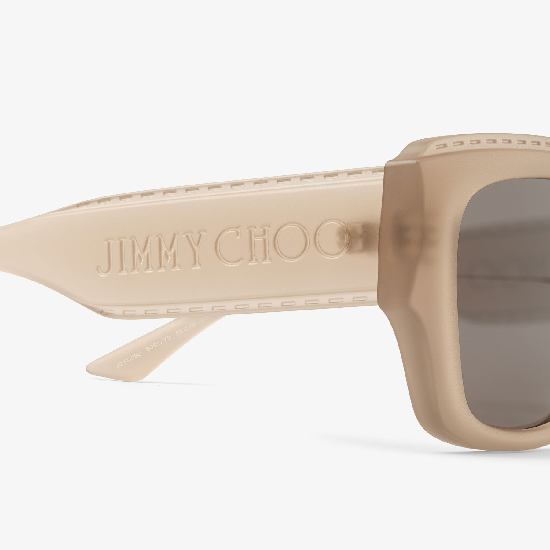 Yani
Matte Transparent Tan Rectangular Sunglasses - 3