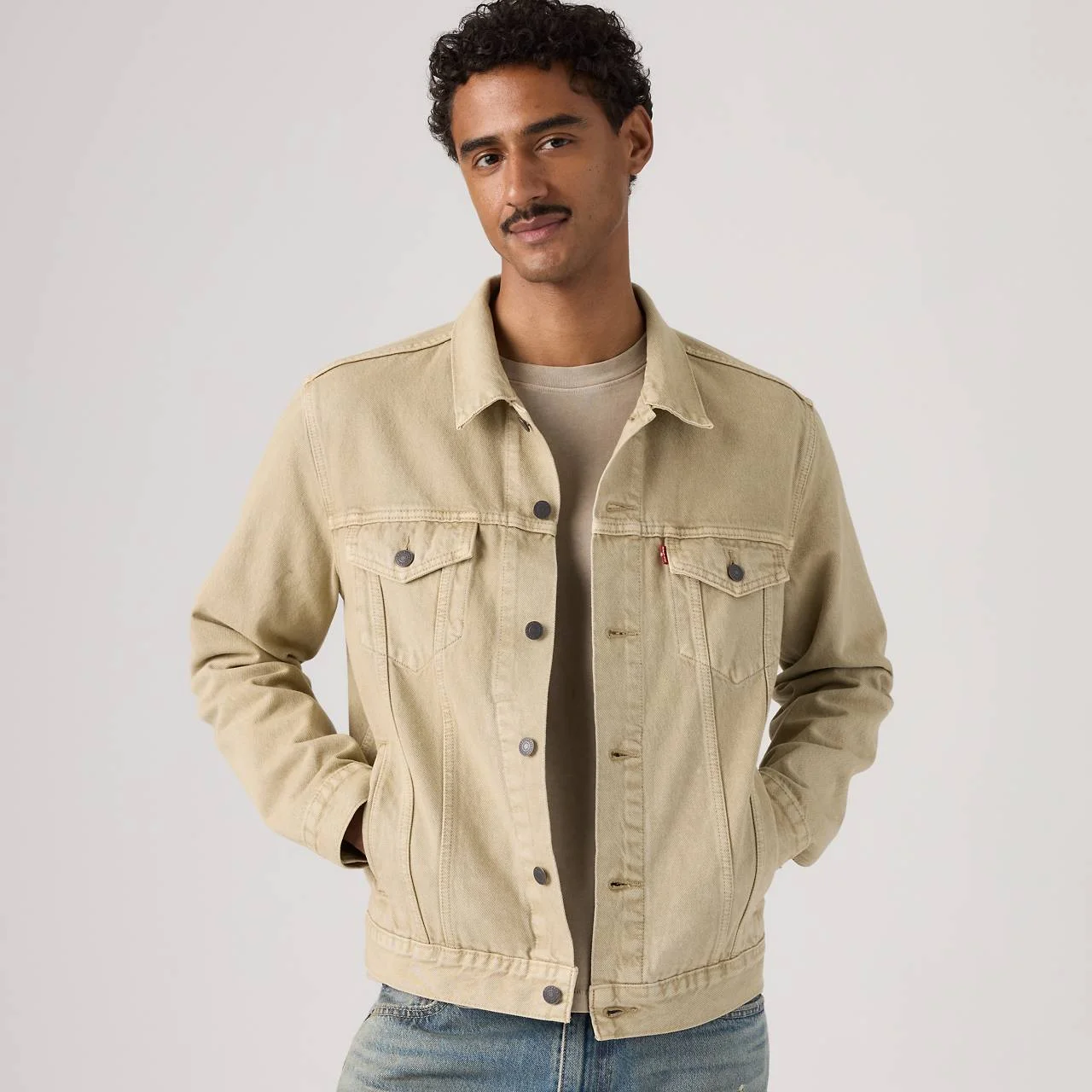 GARMENT DYE TRUCKER JACKET - 1