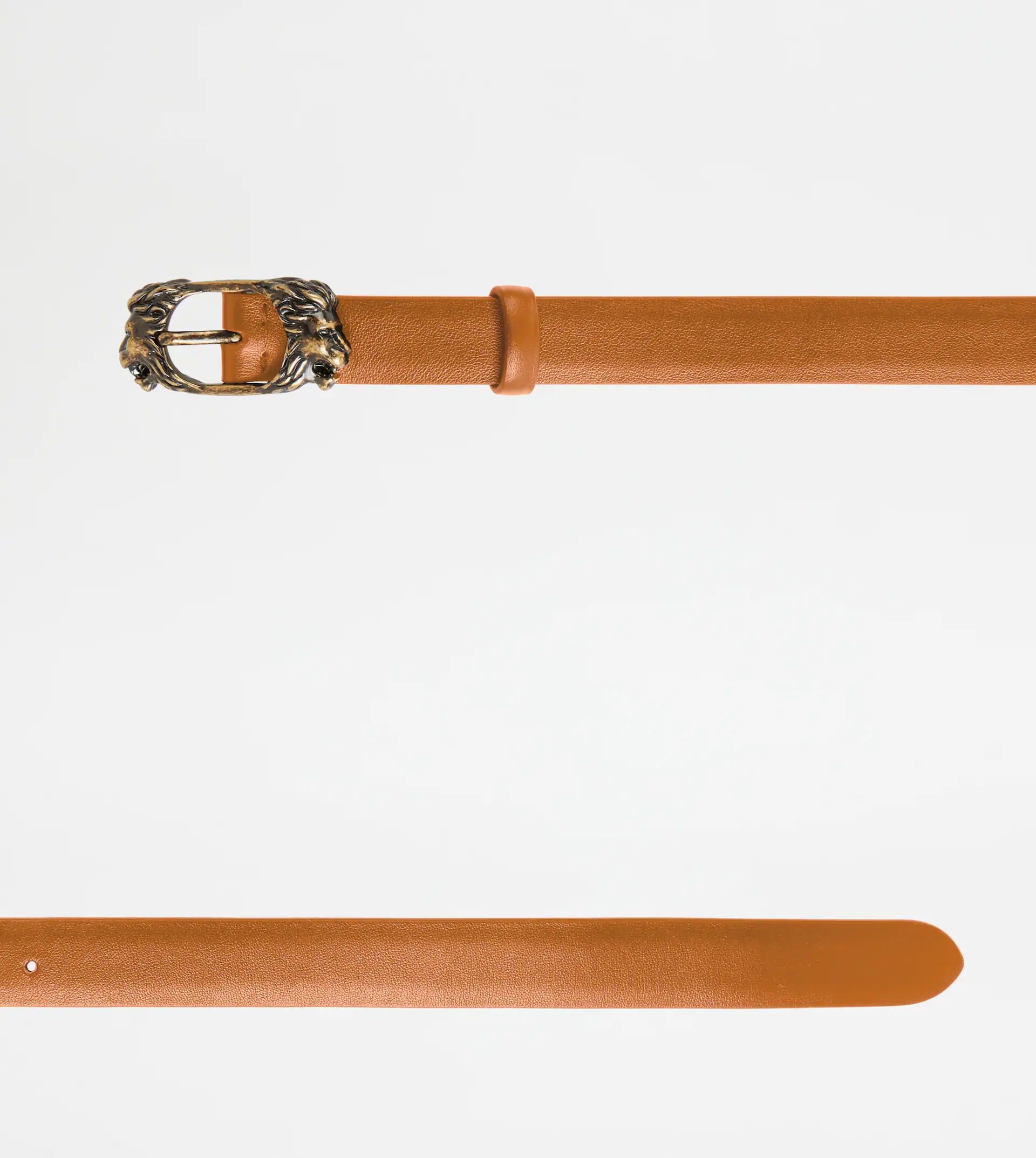 BELT IN LEATHER - BROWN - 2