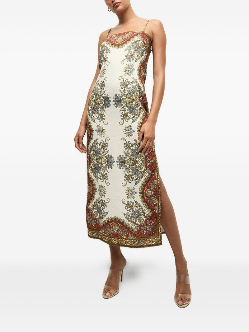 VERONICA BEARD Petra paisley-print midi dress outlook
