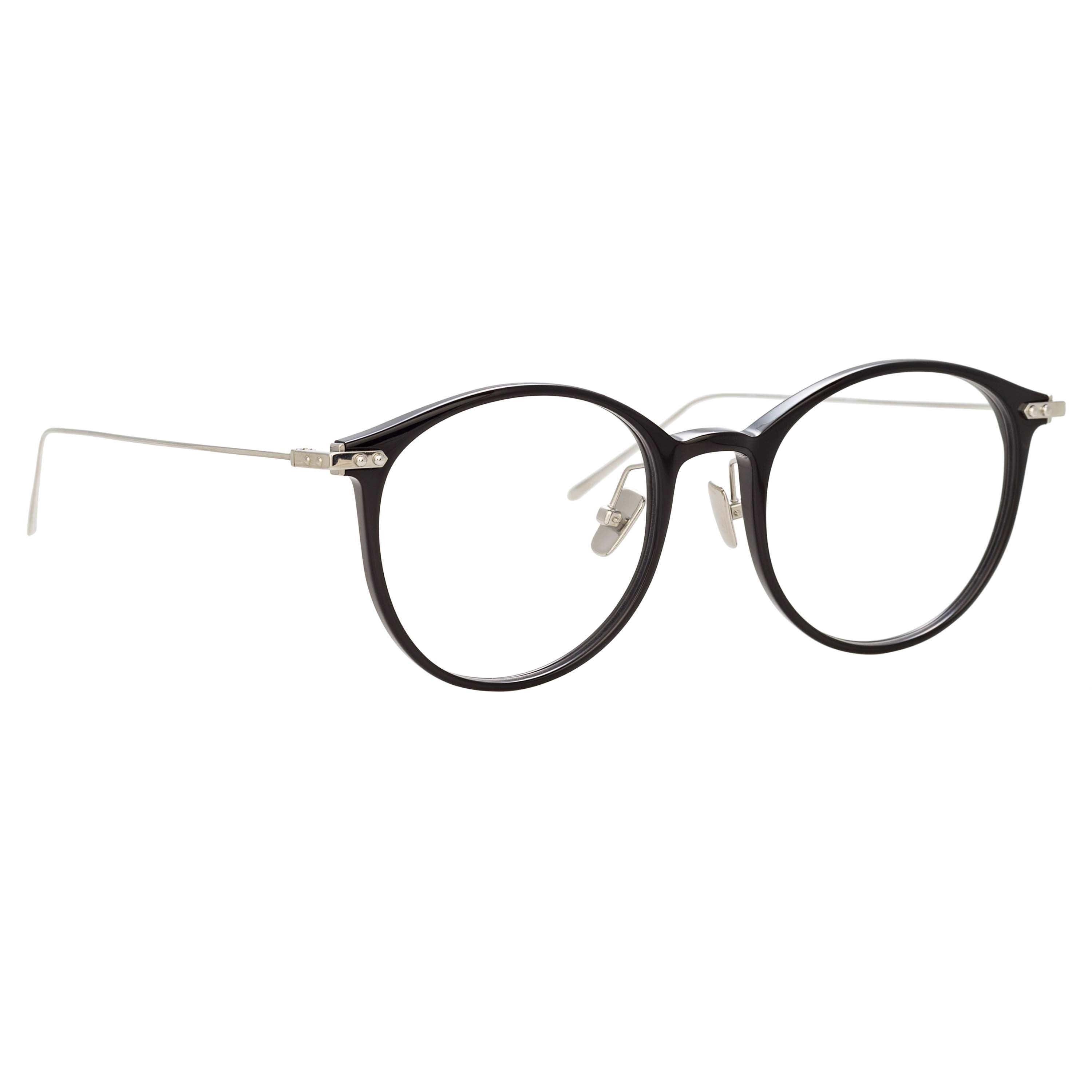 Gray Optical Frame in Black (Asian Fit) - 2