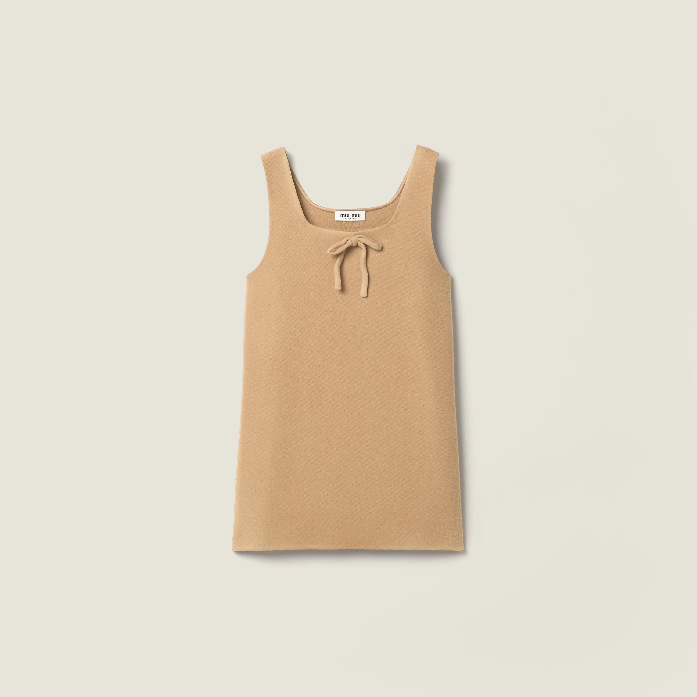 Waxed double wool dress - 1