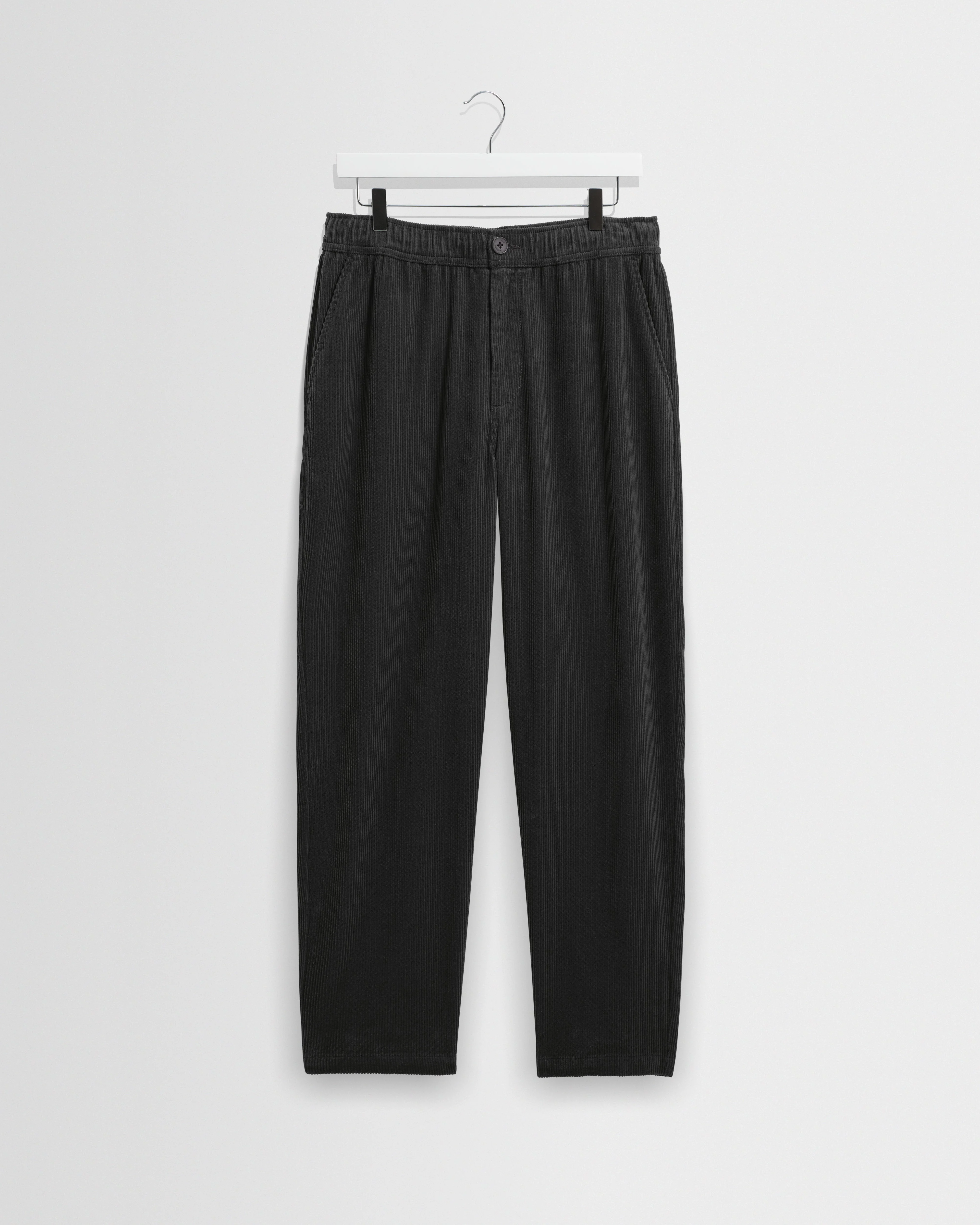 Kurt - Charcoal Cotton Corduroy Trouser - 1