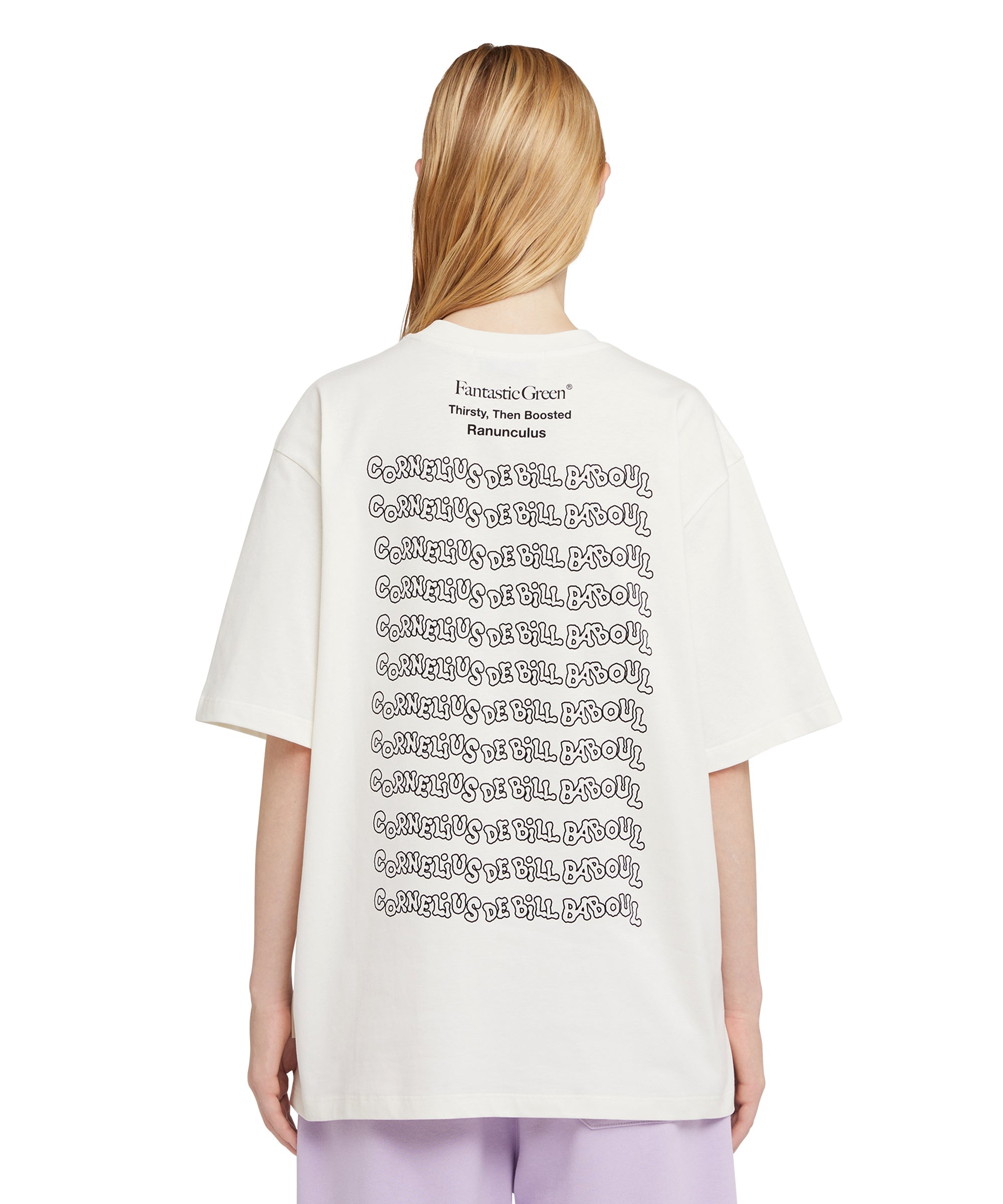Organic cotton crewneck t-shirt from the MSGM Fantastic Green Capsule - 7