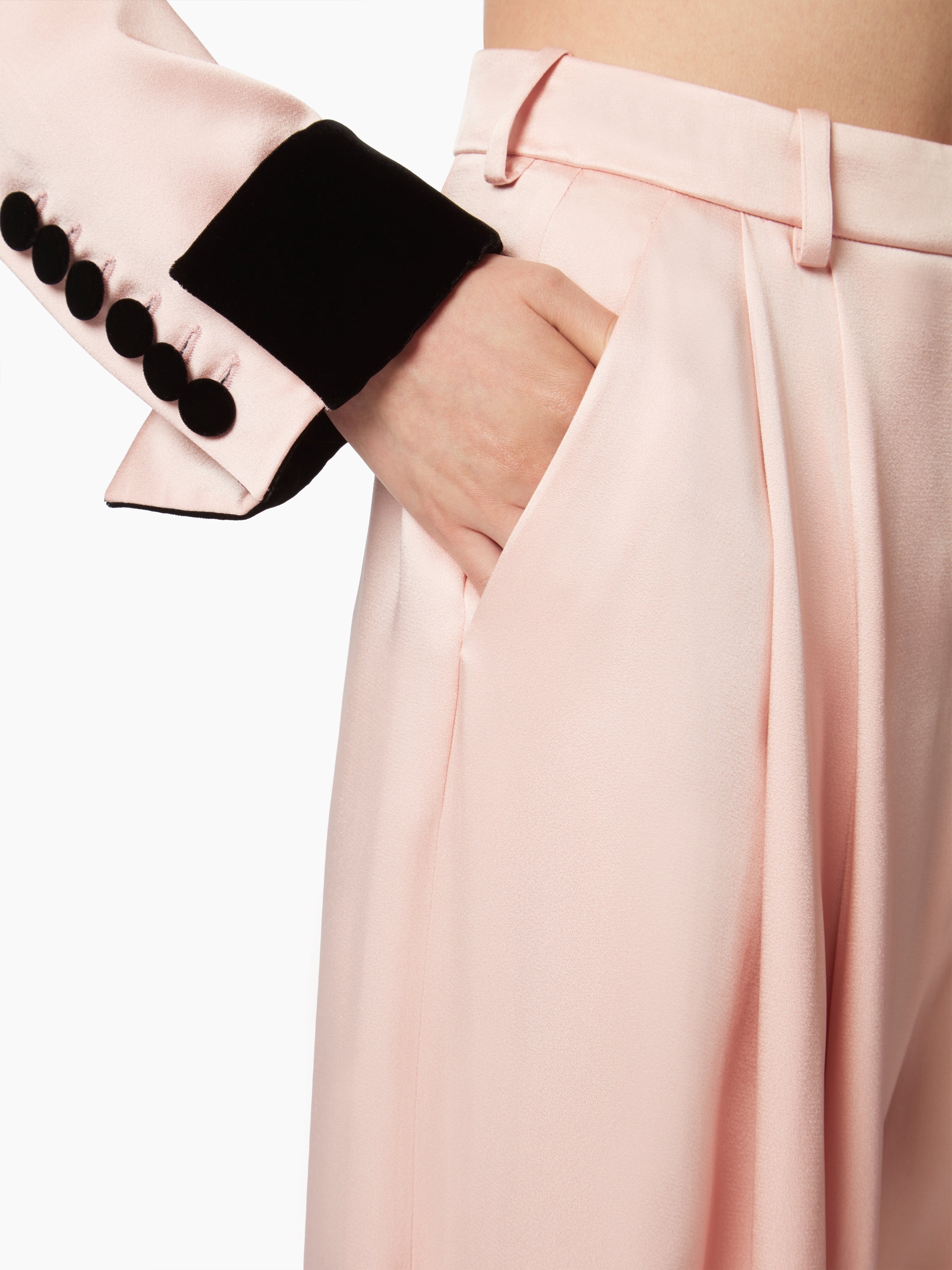 PLEATED WIDE-LEG PANTS - 3