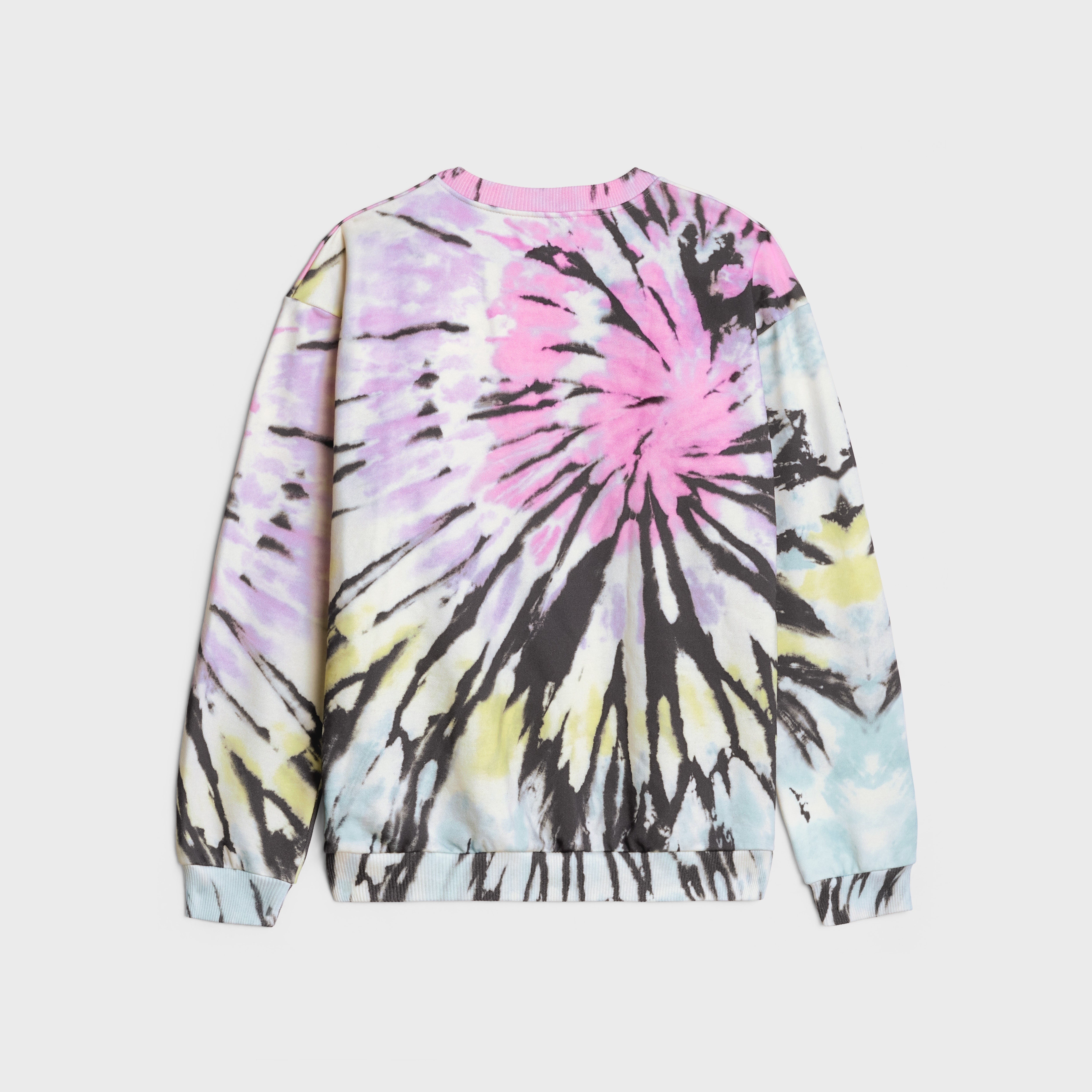 celine loose sweatshirt in cotton fleece - 2